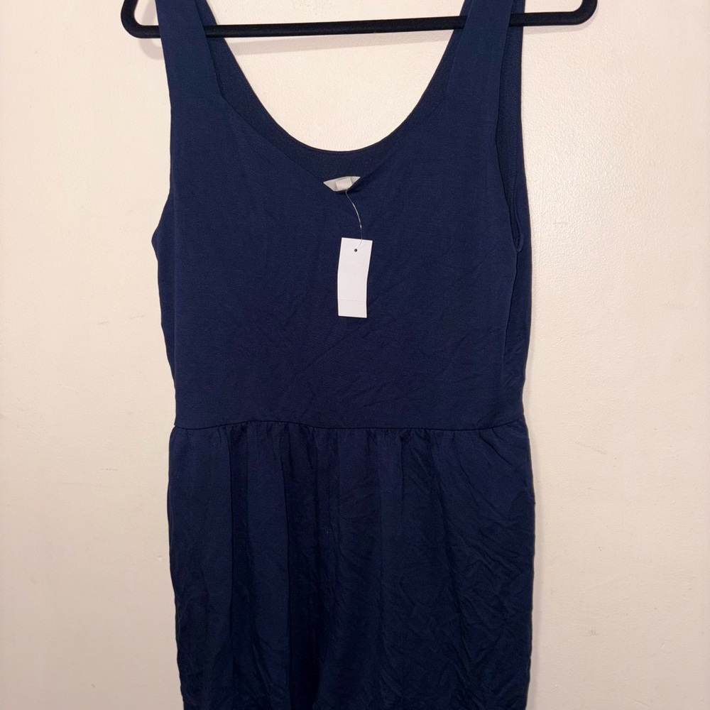 LOFT Navy Romper shorts